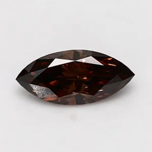 0.57 Carat Marquise Fancy Dark Brown VS1 Natural Diamond