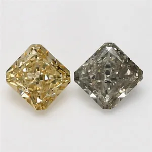 0.57 Carat Radiant Fancy Gray Natural Diamond