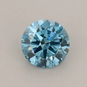 0.57 Carat Round Fancy Vivid Blue VS2 Lab Diamond