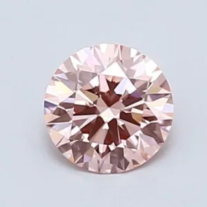0.64 Carat Round Fancy Intense Pink VVS2 Lab Diamond