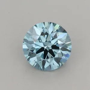 0.7 Carat Round Fancy Vivid Blue VVS2 Lab Diamond