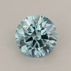0.71 Carat Round Fancy Vivid Blue VS1 Lab Diamond