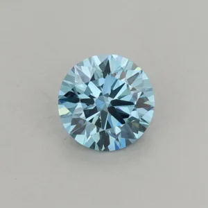 0.71 Carat Round Fancy Vivid Blue VS2 Lab Diamond