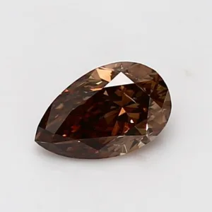 0.72 Carat Pear Fancy Dark Brown SI2 Natural Diamond