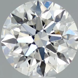 0.76 Carat Round D VVS2 Natural Diamond