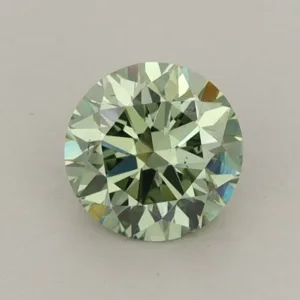 0.76 Carat Round Fancy Vivid Green VS2 Lab Diamond