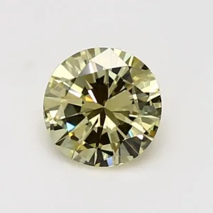 0.82 Carat Round Fancy Yellow SI1 Natural Diamond