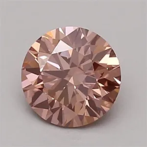 0.84 Carat Round Fancy Vivid Pink VS1 Lab Diamond