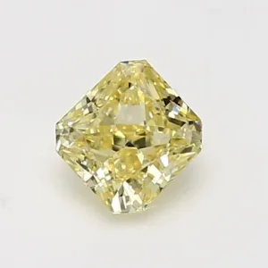 0.88 Carat Radiant Yellow VS1 Natural Diamond