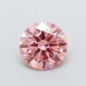0.99 Carat Round Fancy Vivid Pink VS1 Lab Diamond