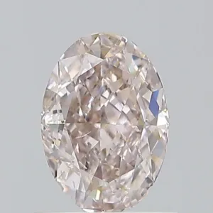 1 Carat Oval Fancy Pink SI2 Natural Diamond