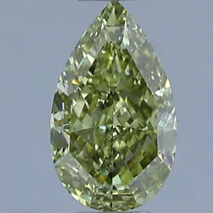 1 Carat Pear Fancy Yellow VS2 Natural Diamond