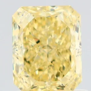 1 Carat Radiant Fancy Yellow VS1 Natural Diamond