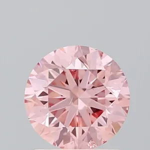 1 Carat Round Fancy Intense Pink SI1 Lab Diamond