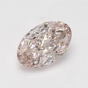 1.01 Carat Oval Fancy Light Pink VS2 Natural Diamond
