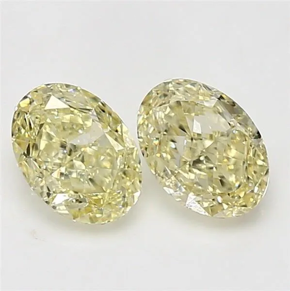 1.01 Carat Oval Fancy Light Yellow SI2 Natural Diamond 1 1.01 Carat Oval Fancy Light Yellow SI2 Natural Diamond