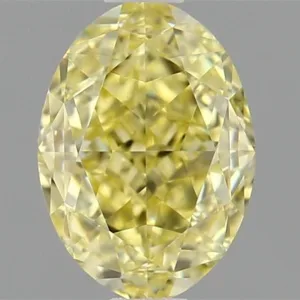 1.01 Carat Oval Fancy Yellow VS2 Natural Diamond