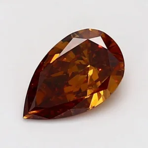 1.01 Carat Pear Fancy Deep Orange SI2 Natural Diamond