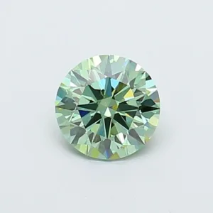 1.01 Carat Round Fancy Vivid Green VS1 Lab Diamond