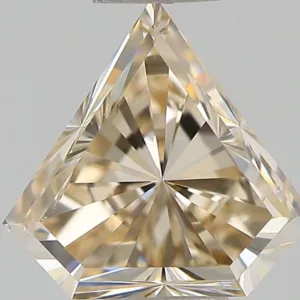 1.01 Carat Shield Fancy Light Yellow Brown SI2 Natural Diamond