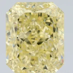 1.02 Carat Radiant Fancy Yellow VVS1 Natural Diamond