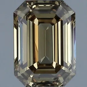 1.03 Carat Emerald Fancy Dark Yellow VS1 Natural Diamond