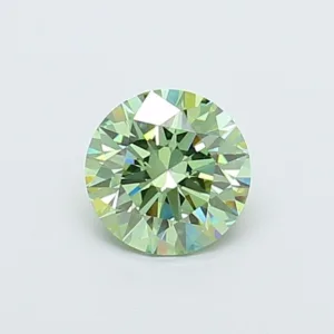 1.03 Carat Round Fancy Vivid Green VS1 Lab Diamond