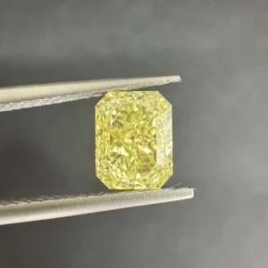 1.05 Carat Radiant Fancy Yellow VS1 Natural Diamond