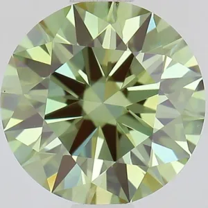 1.06 Carat Round Fancy Vivid Green VS1 Lab Diamond