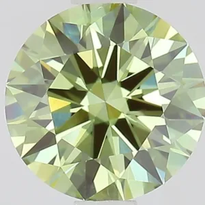 1.07 Carat Round Fancy Vivid Green VS1 Lab Diamond