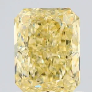 1.1 Carat Radiant Fancy Yellow VVS2 Natural Diamond