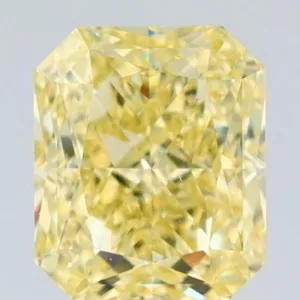 1.11 Carat Radiant Fancy Yellow VS2 Natural Diamond