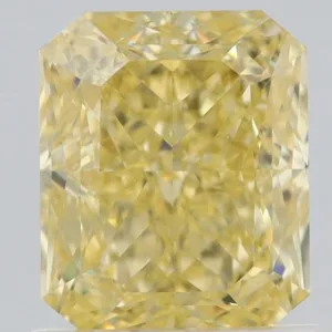 1.12 Carat Radiant Fancy Yellow VS1 Natural Diamond
