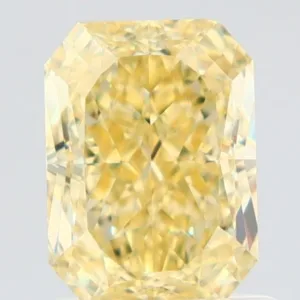 1.13 Carat Radiant Fancy Yellow VVS2 Natural Diamond