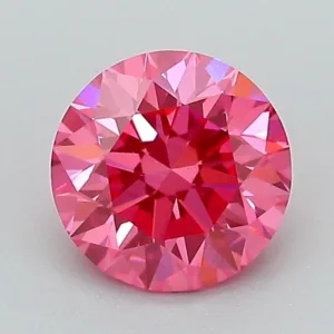 1.14 Carat Round Fancy Vivid Pink VS1 Lab Diamond