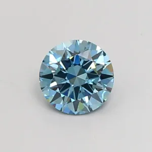 1.15 Carat Round Fancy Vivid Blue VVS2 Lab Diamond