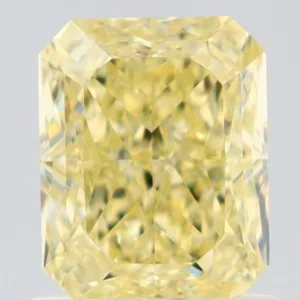 1.19 Carat Radiant Fancy Yellow VVS2 Natural Diamond