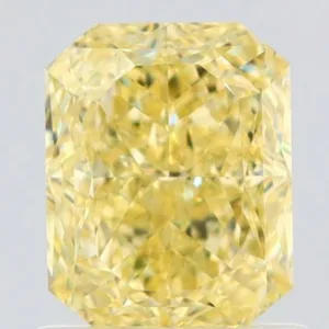 1.22 Carat Radiant Fancy Yellow VS1 Natural Diamond