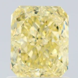 1.24 Carat Radiant Fancy Yellow IF Natural Diamond