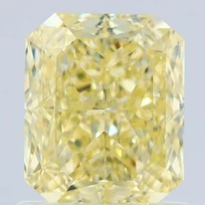 1.25 Carat Radiant Fancy Yellow VVS1 Natural Diamond