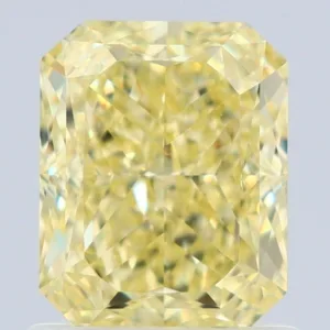 1.29 Carat Radiant Fancy Yellow VS1 Natural Diamond