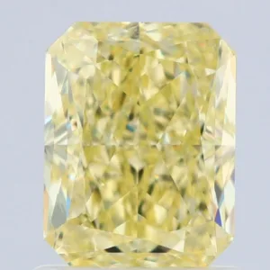 1.29 Carat Radiant Fancy Yellow VS1 Natural Diamond