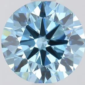 1.29 Carat Round Fancy Vivid Blue VS2 Lab Diamond