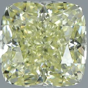 1.3 Carat Cushion Brilliant Fancy Light Yellow VS1 Natural Diamond