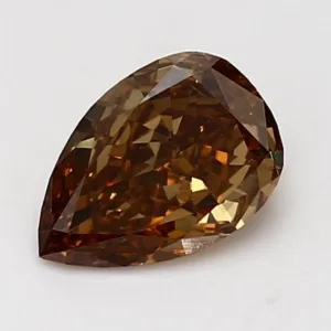 1.3 Carat Pear Fancy Deep Yellow SI2 Natural Diamond