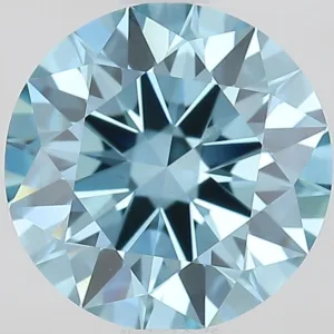 1.34 Carat Round Fancy Vivid Blue VS1 Lab Diamond