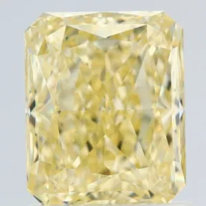 1.36 Carat Radiant Fancy Yellow VS2 Natural Diamond