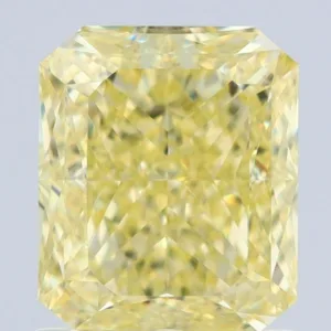 1.4 Carat Radiant Fancy Yellow VVS2 Natural Diamond