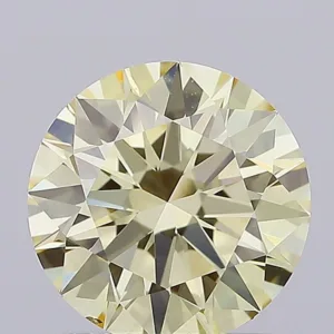 1.41 Carat Round Fancy Light Yellow VS2 Lab Diamond