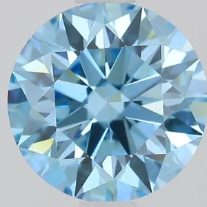 1.41 Carat Round Fancy Vivid Blue VS1 Lab Diamond